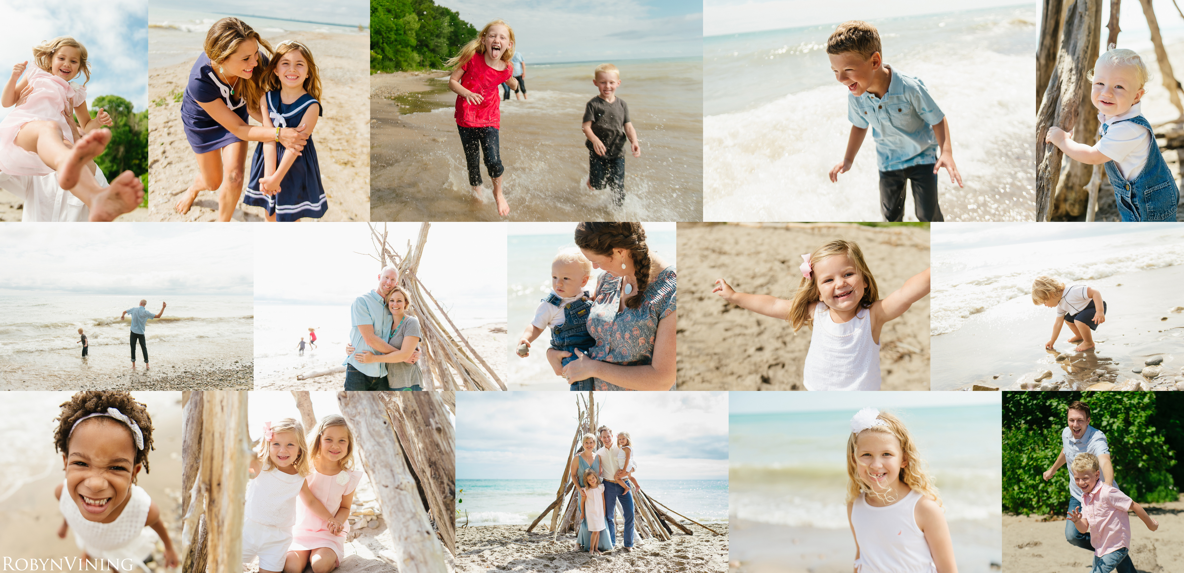 2016 Beach Sessions | Modern Milwaukee Family Photography Robyn Vining